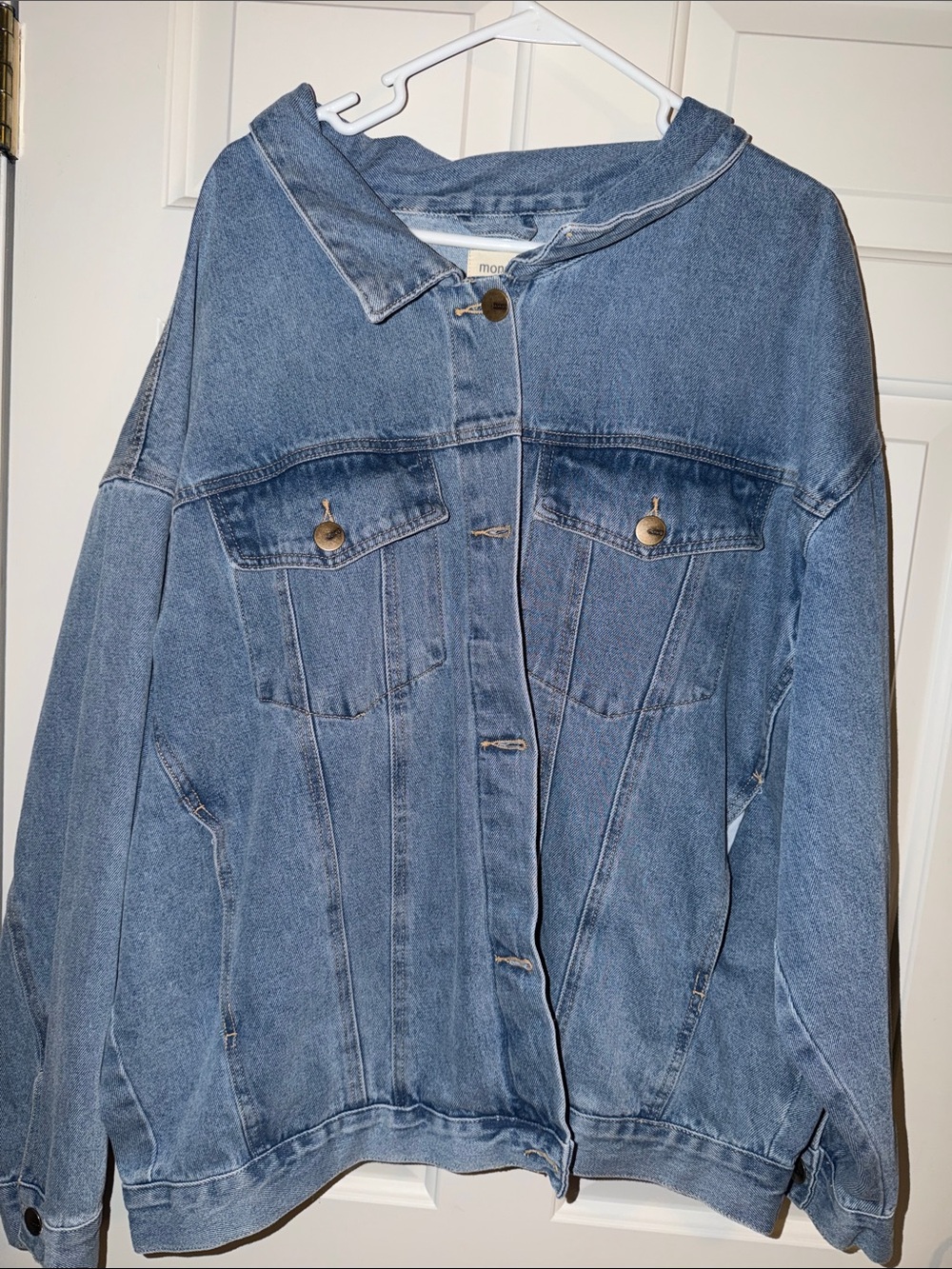 Mono B Denim Jacket - Relaxed Fit Women's Coat